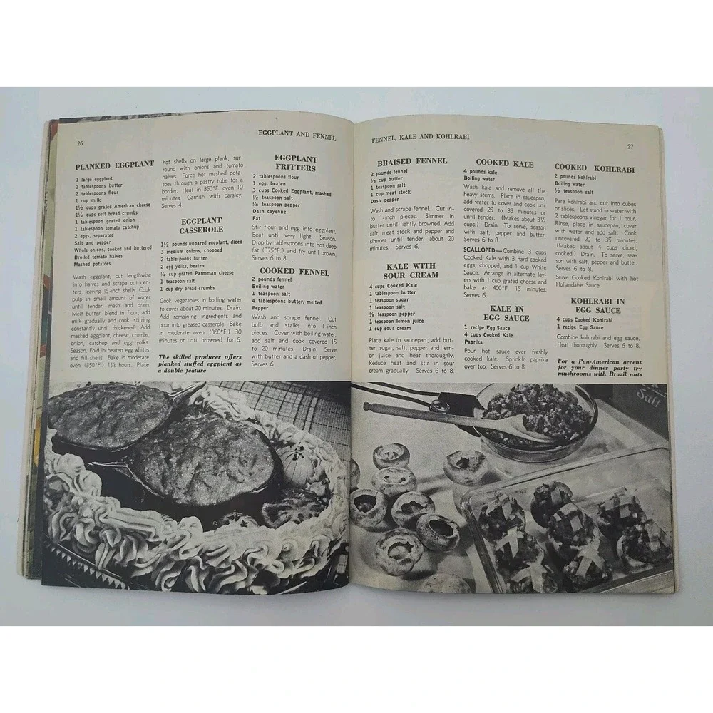 1953 RECIPES COOKBOOK Book 250 Ways to Serve Fresh Vegetables SEE B38.1GA000